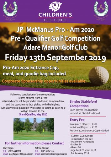 JP McManus Pro-Am 2020 - Pre Qualifier Poster